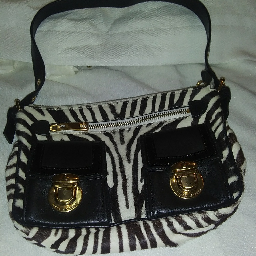 Authentic Marc Jacobs calf hair zebra bag